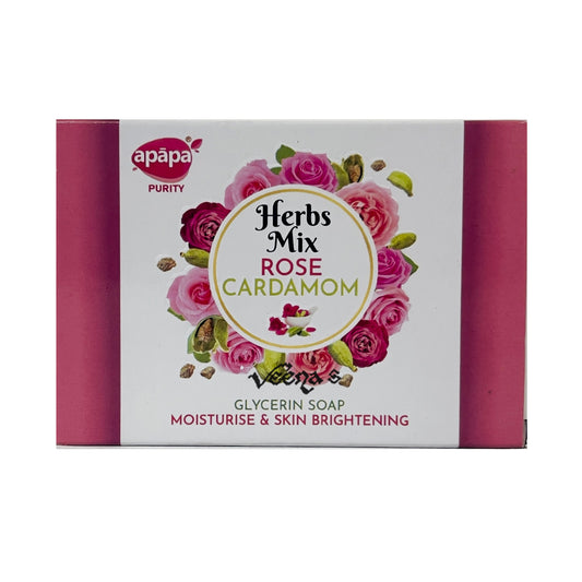 Apapa Rose Cardamom Soap 125g