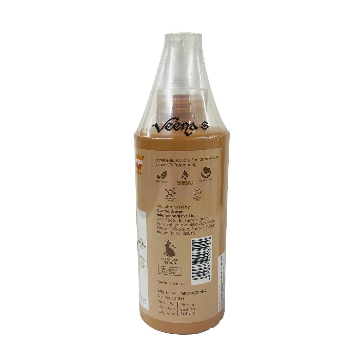 Apapa Sandal Facial Water 215ml