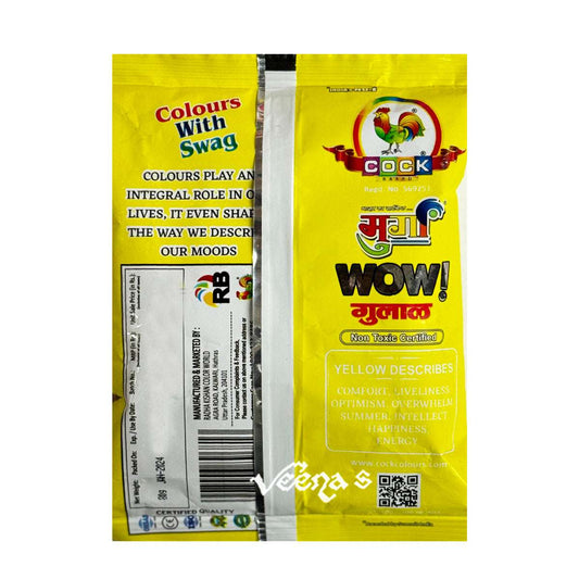 Cock Yellow Gulal 80g