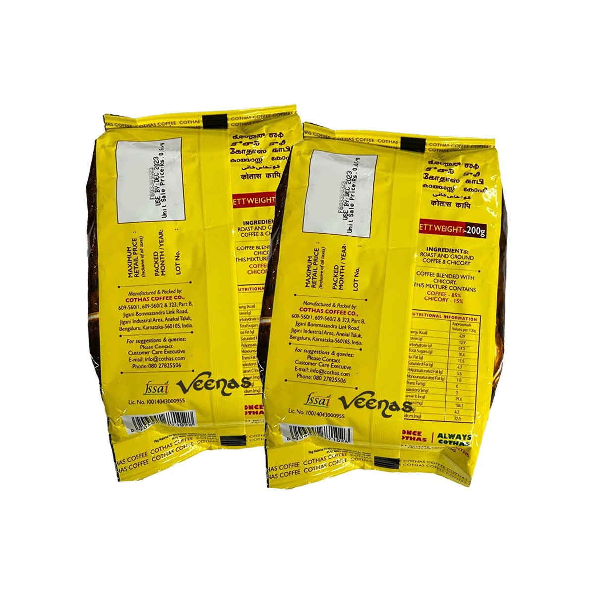 Buy Cothas Coffee Speciality Blend 200g(Pack of 2) at Veenas.com - Online Indian Grocery Store UK