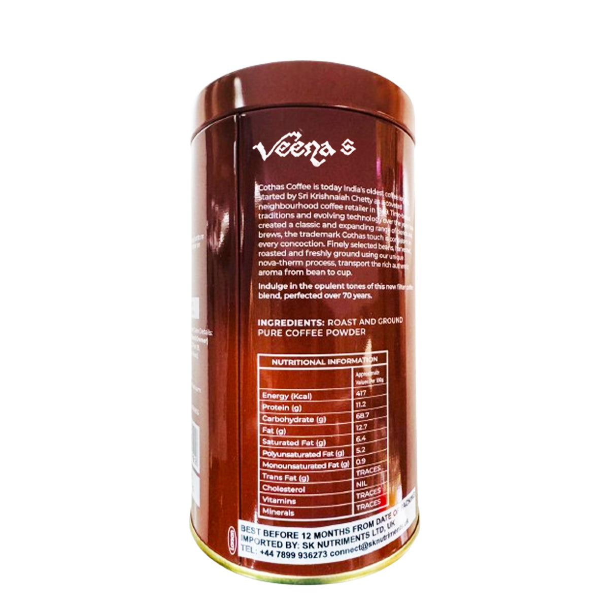 Buy Cothas Coffee Nova-Therm Coffee Powder 200g at Veenas.com - Online Indian Grocery Store UK
