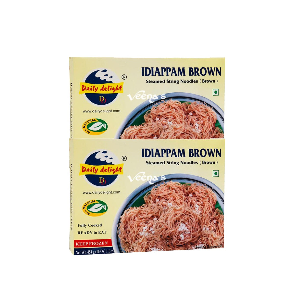 Buy Daily Delight Idiappam Brown 454g Pack of 2 at Veenas.com - Online Indian Grocery Store UK