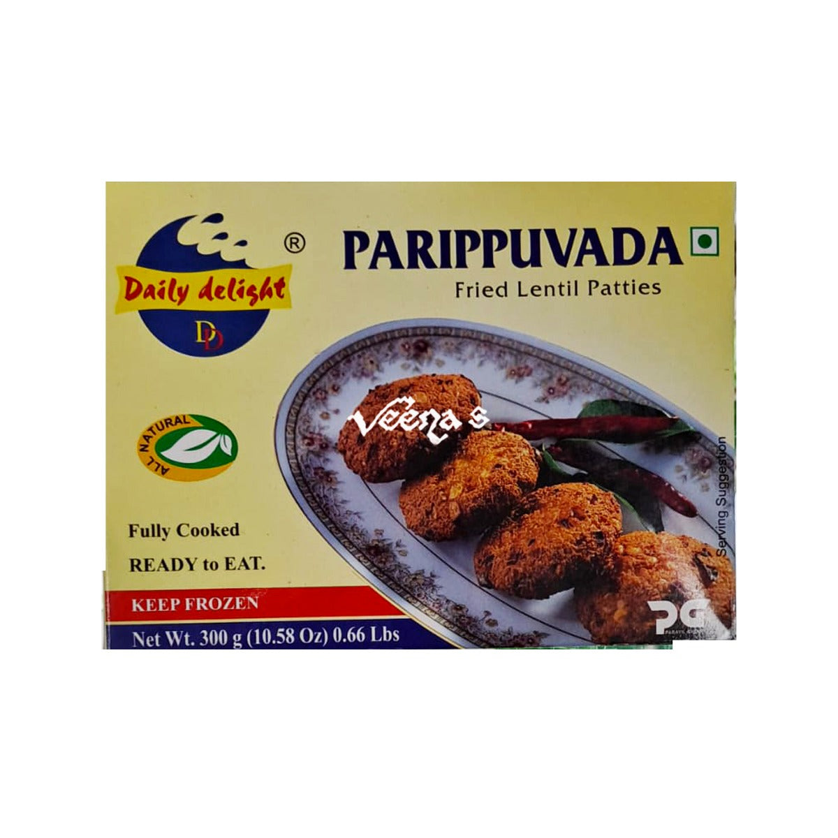Buy Daily Delight Parippuvada 300g at Veenas.com - Online Indian Grocery Store UK
