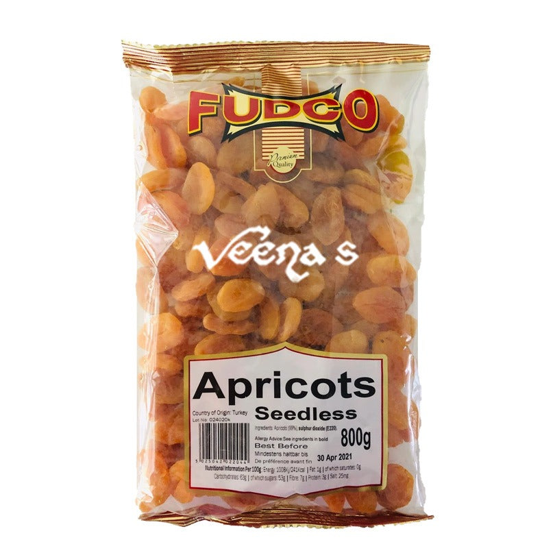 Buy Fudco Apricots Dry (Seedless) 800g at Veenas.com - Online Indian Grocery Store UK