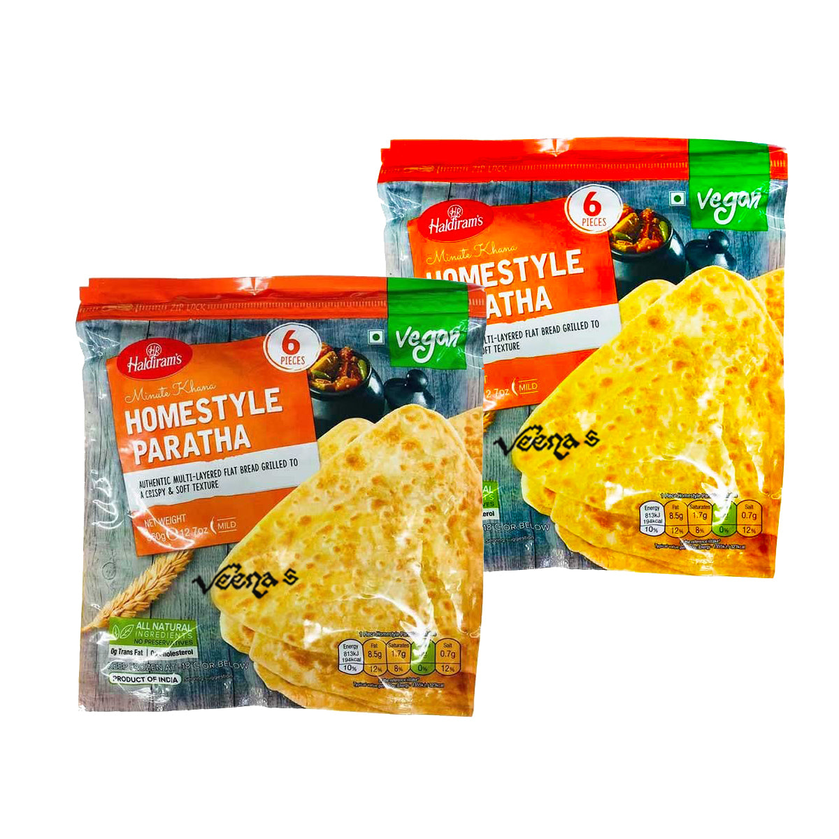 Haldiram's Homestyle Paratha 360g (Pack of 2)