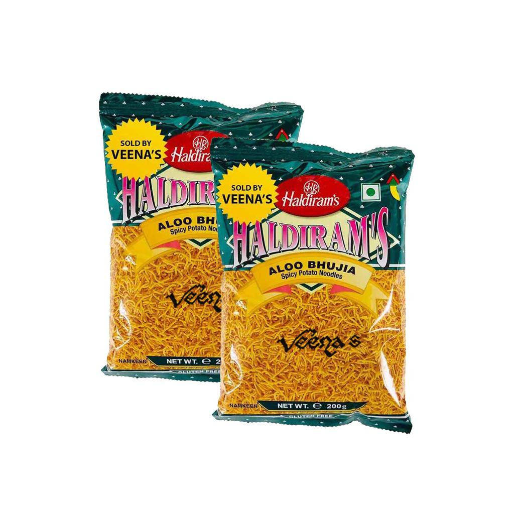 Buy Haldiram's Aloo Bhujia 200g (Pack of 2) at Veenas.com - Online Indian Grocery Store UK