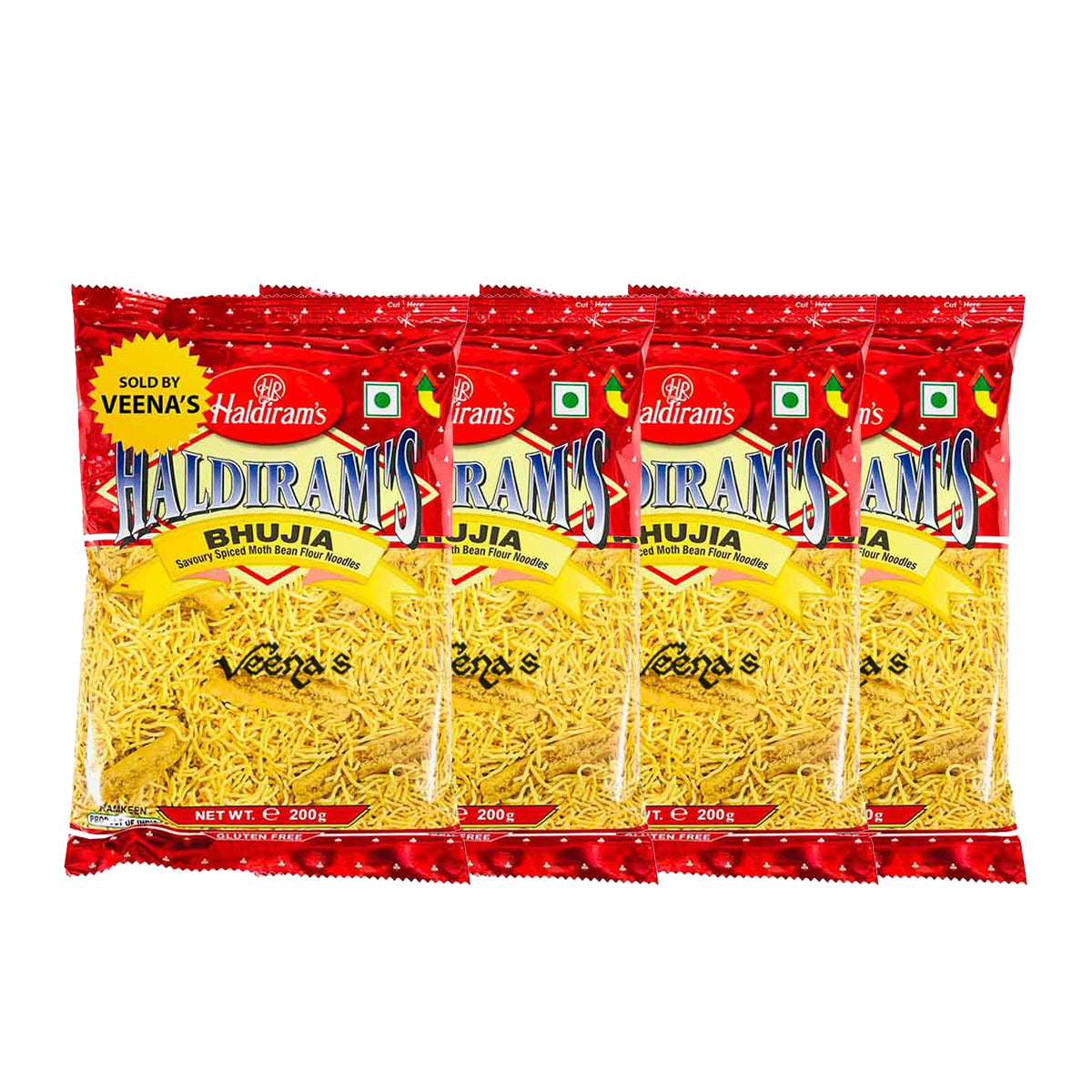 Buy Haldiram's Bhujia 200g (Pack of 4) at Veenas.com - Online Indian Grocery Store UK