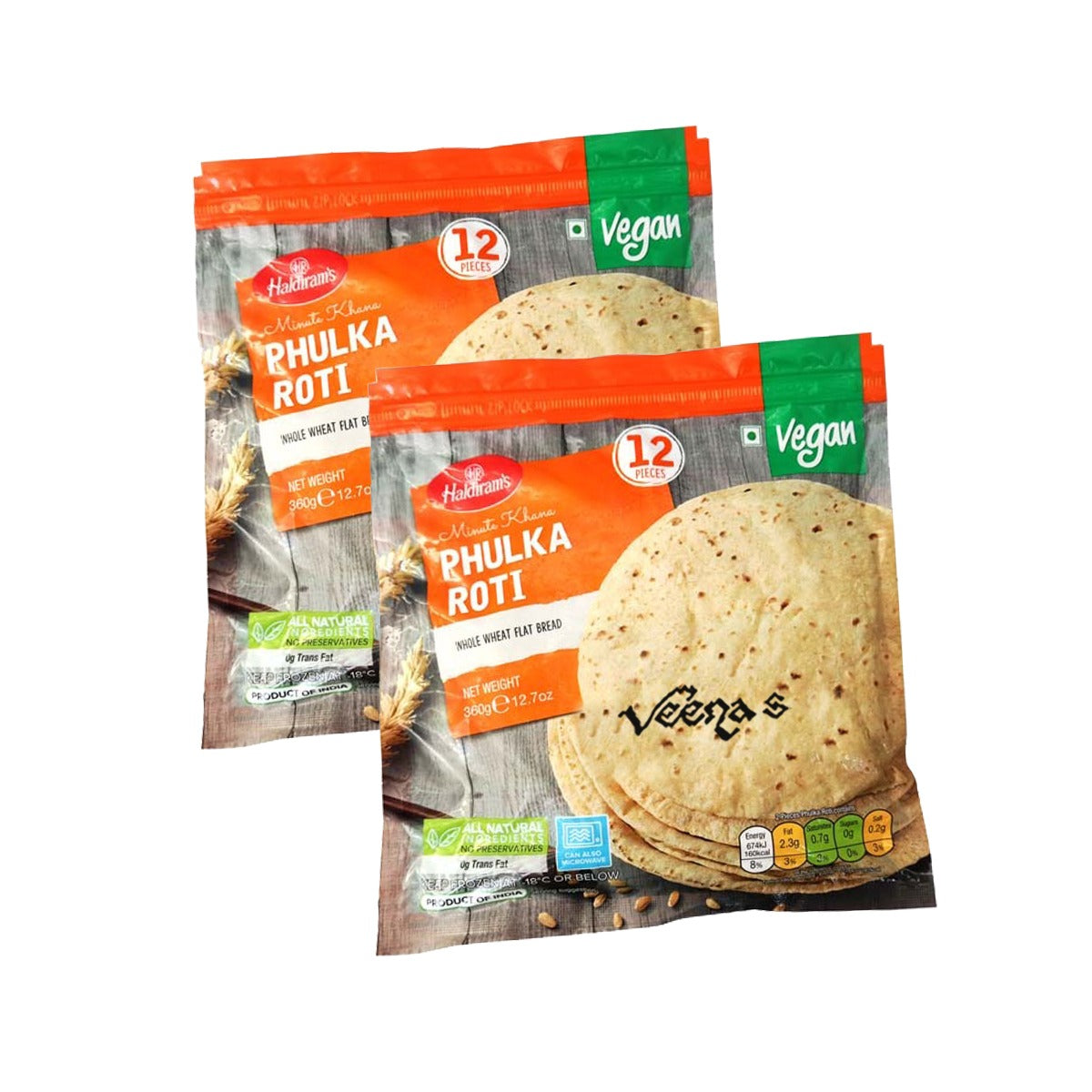 Buy Haldiram's Phulka Roti 360g at Veenas.com - Online Indian Grocery Store UK