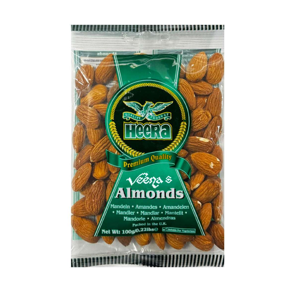 Buy Heera Almonds 100g at Veenas.com - Online Indian Grocery Store UK