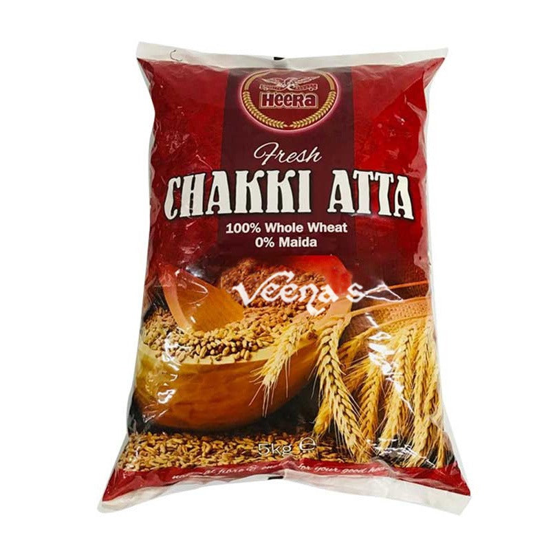 Buy Heera Chakki Atta 5kg at Veenas.com - Online Indian Grocery Store UK