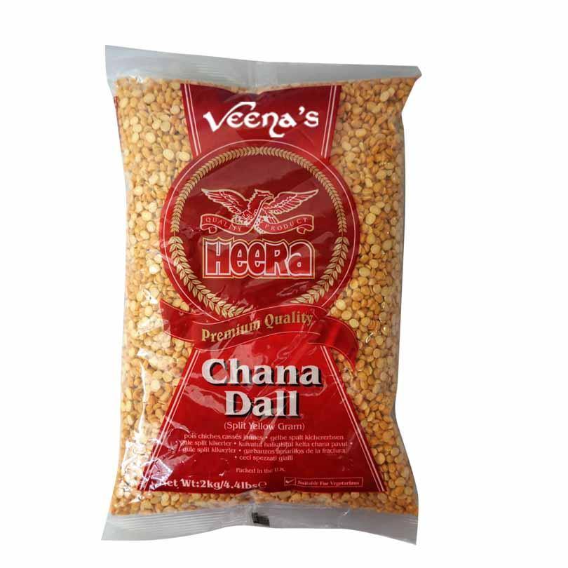 Buy Heera Chana Dal 2kg at Veenas.com - Online Indian Grocery Store UK