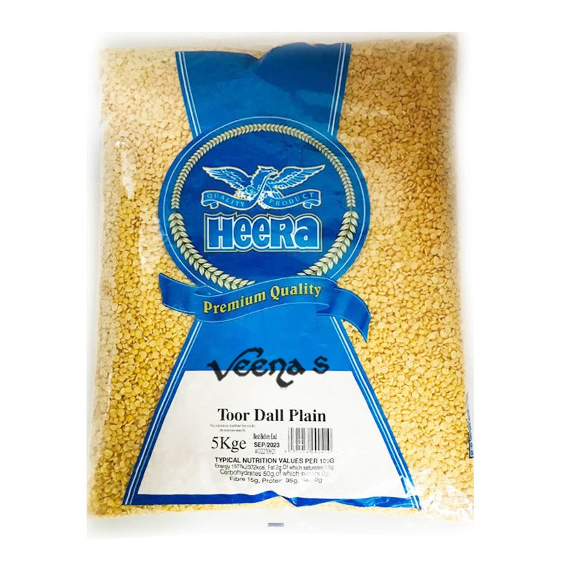 Buy Heera Toor Dall Plain 5kg at Veenas.com - Online Indian Grocery Store UK