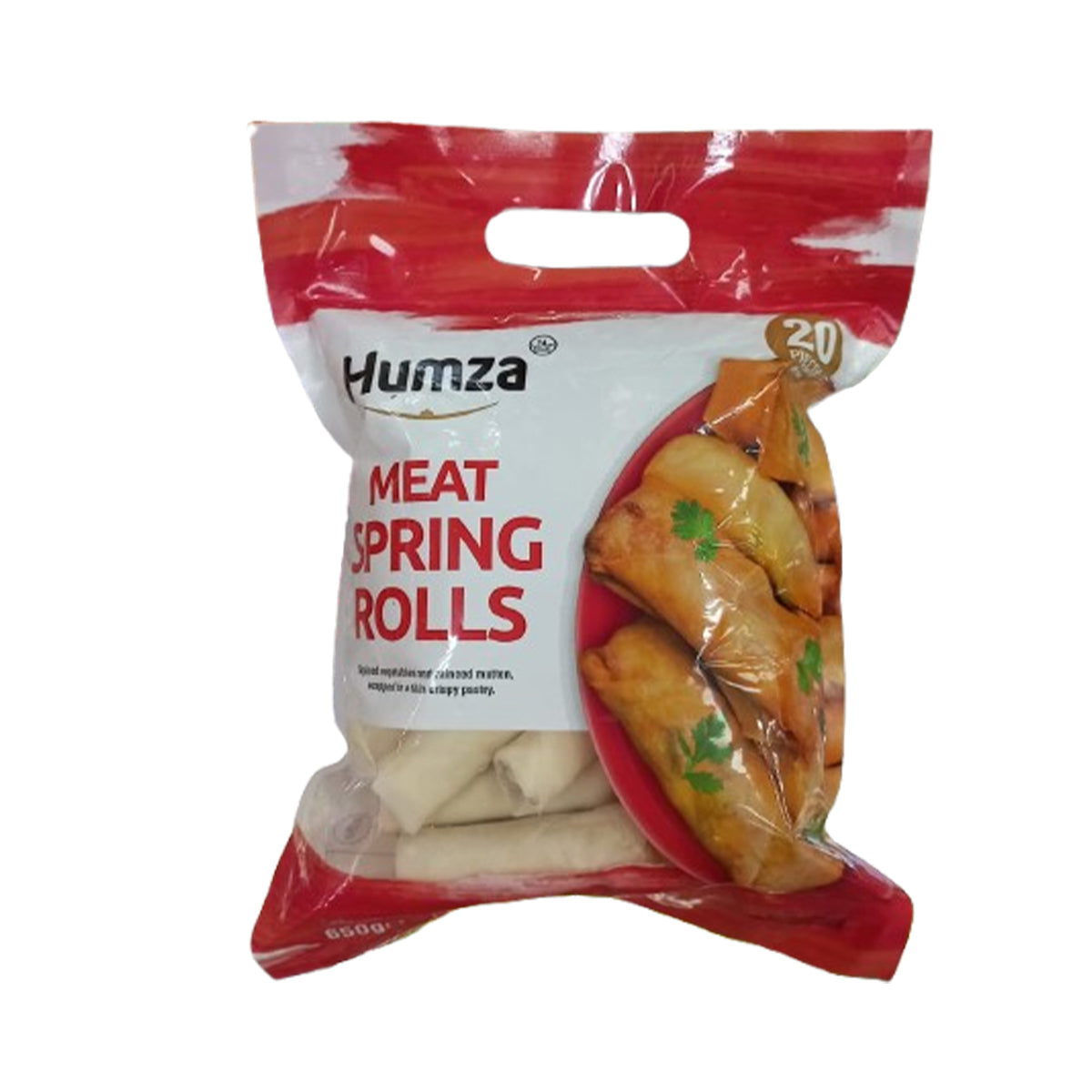 Buy Humza 20 Meat Spring Rolls 650g at Veenas.com - Online Indian Grocery Store UK
