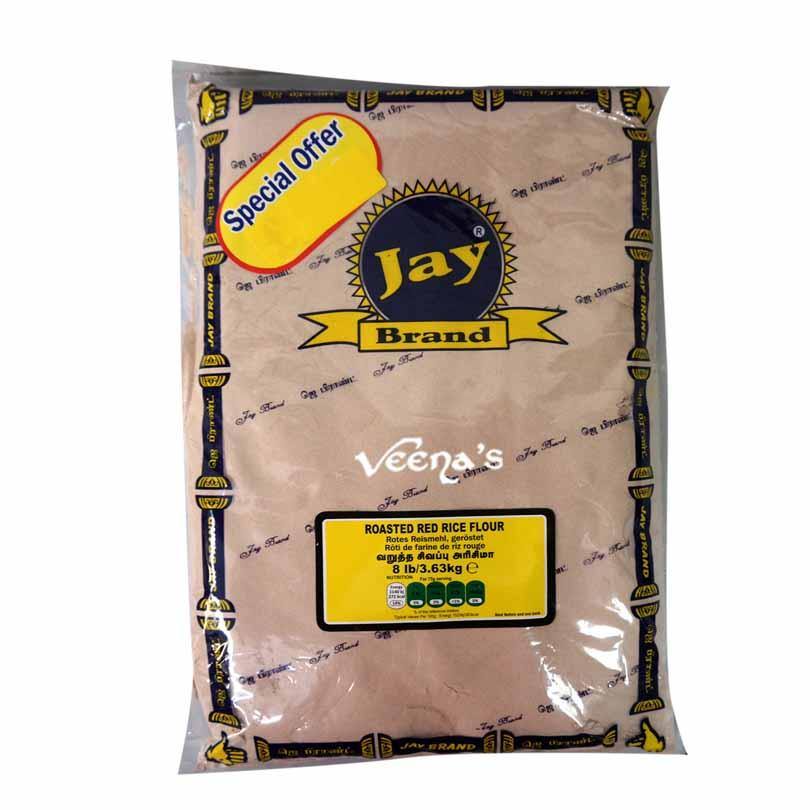 Buy Jay Brand Roasted Red Rice Flour 3.63kg at Veenas.com - Online Indian Grocery Store UK