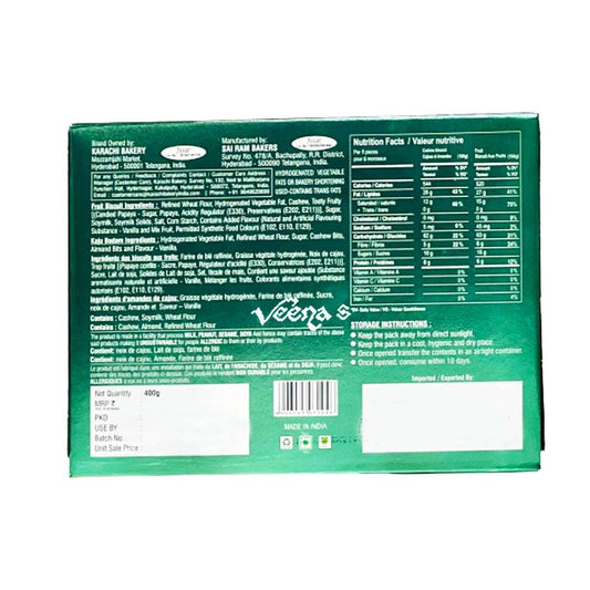Karachi 2-in-1 (Fruit & Kaju Badam)Biscuits 400g