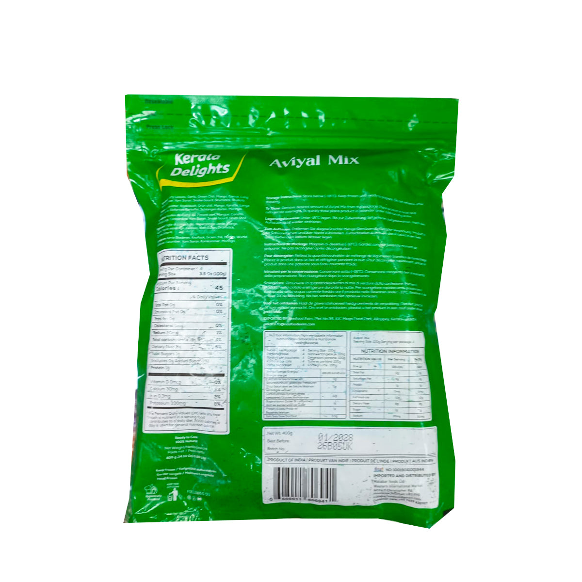 Buy Kerala Delights Aviyal Mix 400g at Veenas.com - Online Indian Grocery Store UK