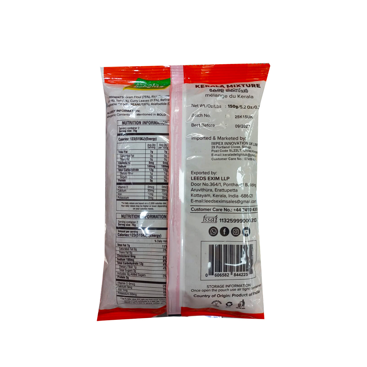 Buy Kerala Delights Kerala Mixture 150g at Veenas.com - Online Indian Grocery Store UK