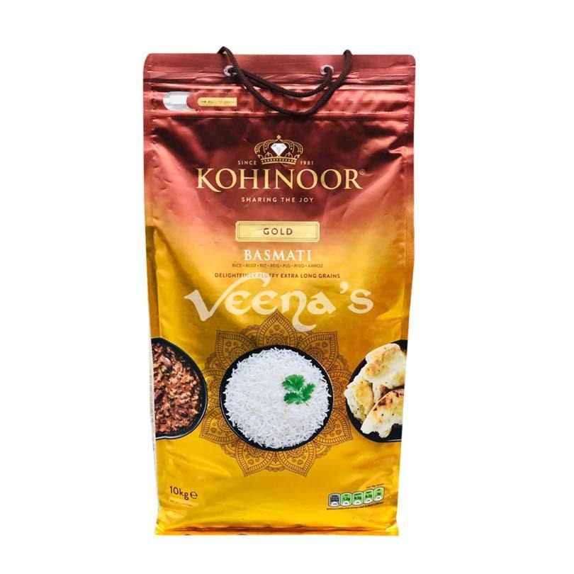 Buy Kohinoor Gold Extra Long Basmati Rice 10kg at Veenas.com - Online Indian Grocery Store UK