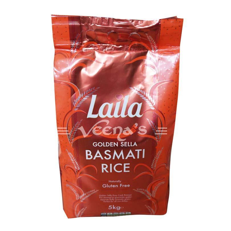 Buy Laila Golden Sella Basmati Rice 5kg at Veenas.com - Online Indian Grocery Store UK