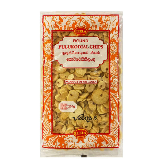 Leela Round Pulukodial Chips 200g