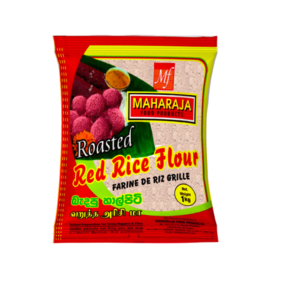 Buy Maharaja Roasted Red Rice Flour 1kg at Veenas.com - Online Indian Grocery Store UK