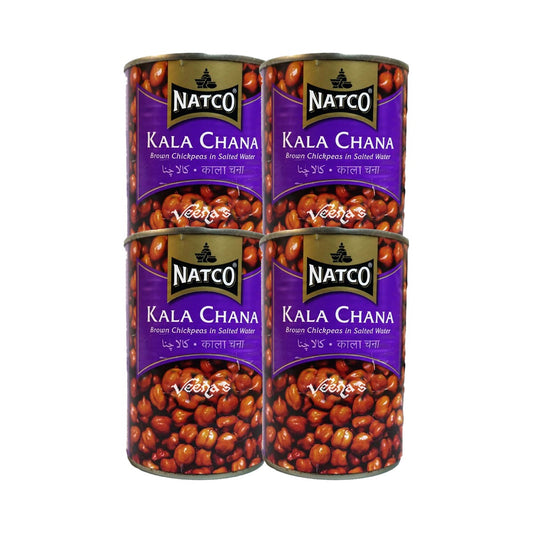 Natco Kala chana Boiled (Pack Of 4) 400g