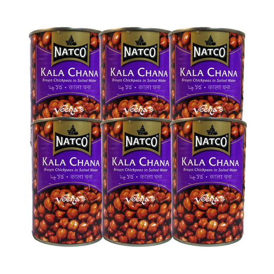 Natco Kala chana Boiled (Pack Of 6) 400g