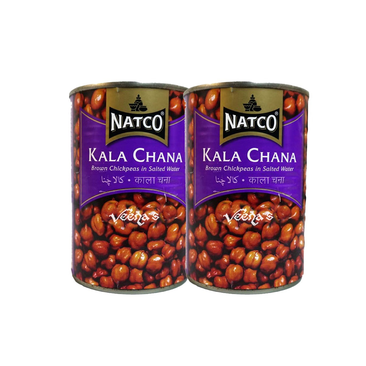 Buy Natco Kala Chana in Salted Water 400g (Pack Of 2) at Veenas.com - Online Indian Grocery Store UK