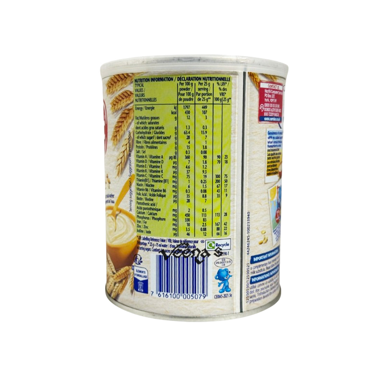 Nestle Cerelac Wheat with Milk (From 6 Months)