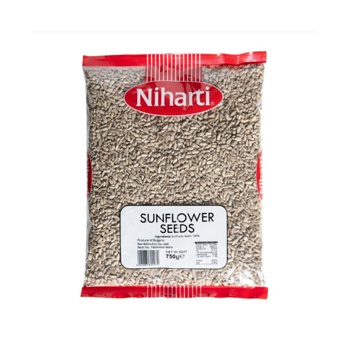 Buy Niharti Sunflower Seeds 750g at Veenas.com - Online Indian Grocery Store UK