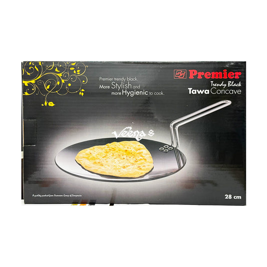 Premier Trendy Black Concave Tawa 28cm