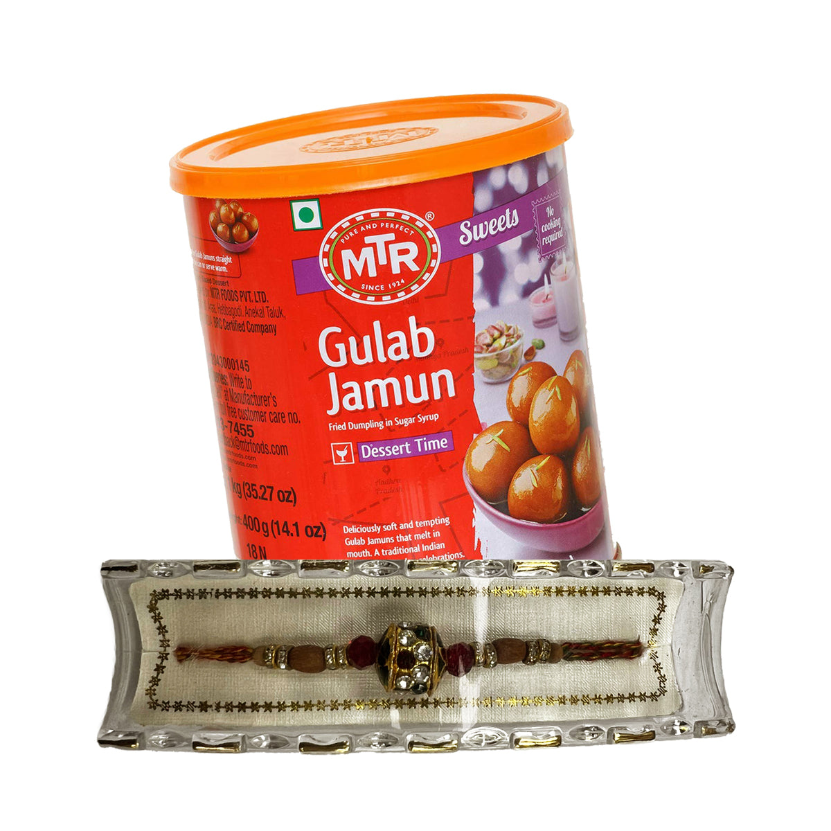 Buy Rakhi & MTR Gulab Jamun 500g at Veenas.com - Online Indian Grocery Store UK
