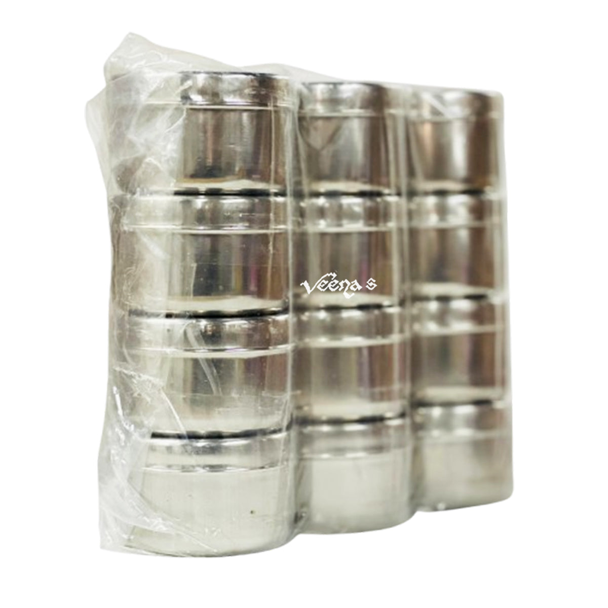 Buy Stainless Steel Spice Box(Set of 12) at Veenas.com - Online Indian Grocery Store UK