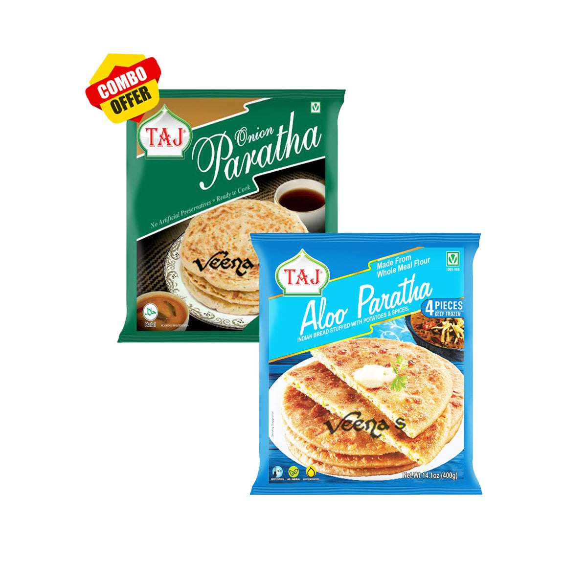 Taj Onion and Aloo Paratha - Combo Pack