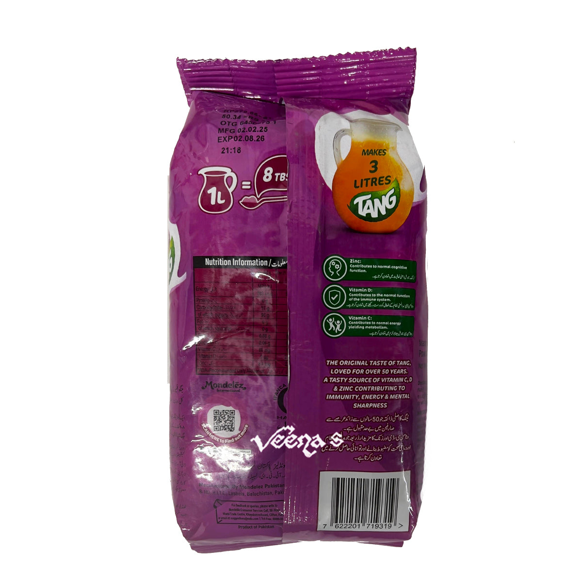 Tang Mango Flavoured Powder Drink 375g