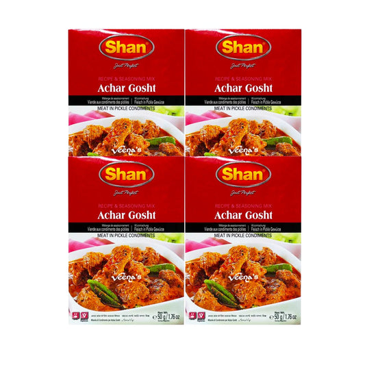 Shan Masala Achar Gosht Curry 50g(Pack of 4)