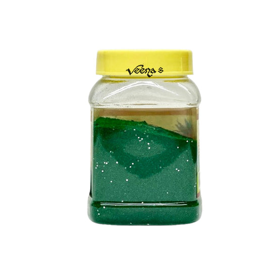 Veena's Dark Green Rangoli Powder 200g