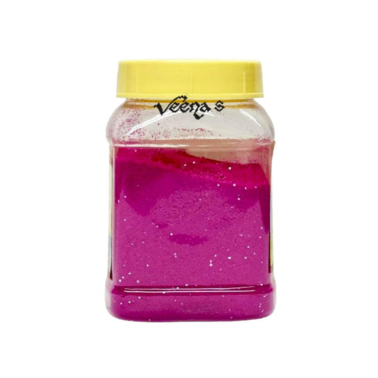 Veena's Dark Pink Rangoli Powder 200g