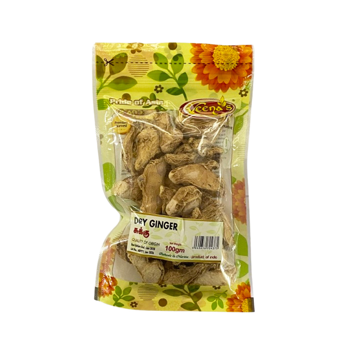 Buy Veenas Dry Ginger 100g at Veenas.com - Online Indian Grocery Store UK.