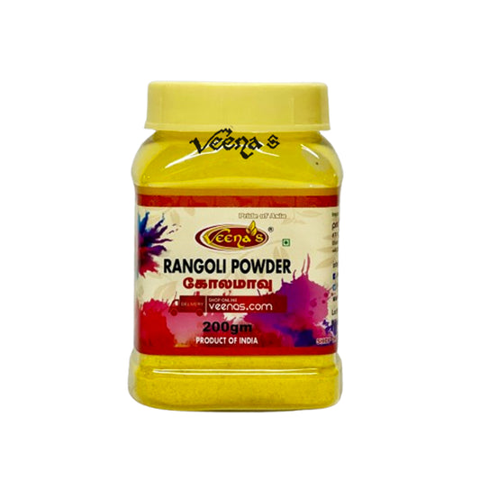 Veena's Rangoli Powder (Yellow Colour) 200g
