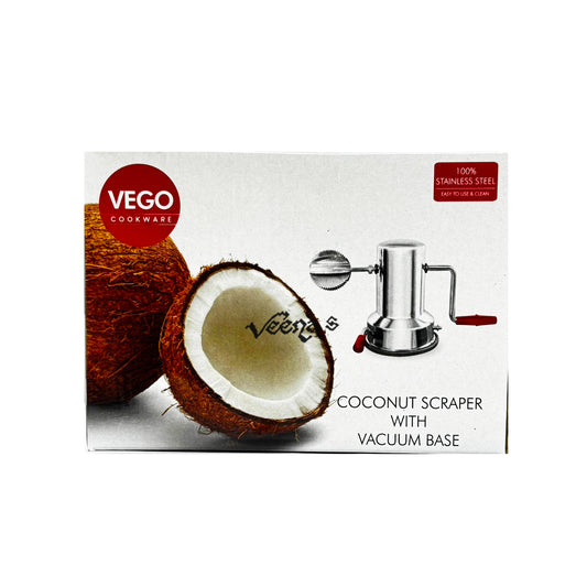 Vego Coconut Scraper With Vacuum Base - Easy, Safe & Efficient Scraping