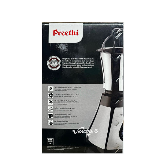 Preethi Steele Supreme Mixer Grinder 750Watt