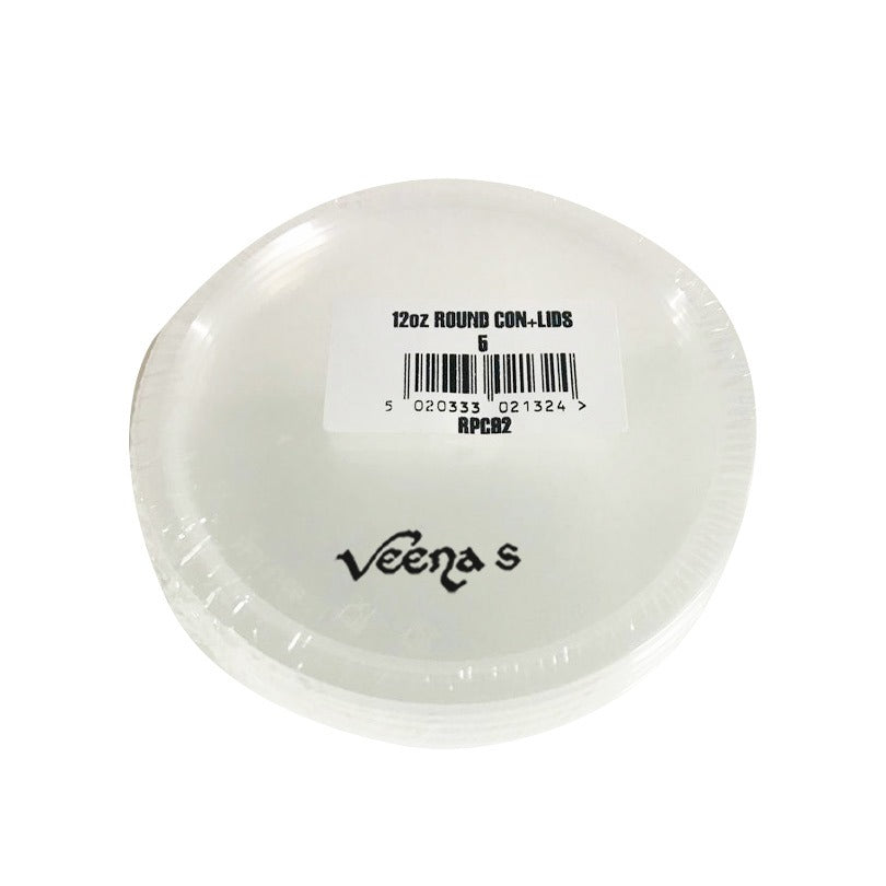 Udl 12oz Round Containers + Lids (RPC92)