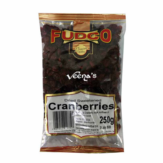 Fudco Cranberries Dried 250g