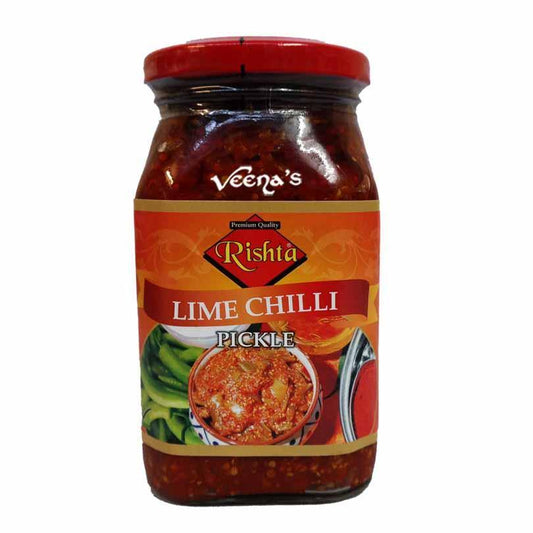 Rishta Lime Chilli Pickle 400g - veenas.com