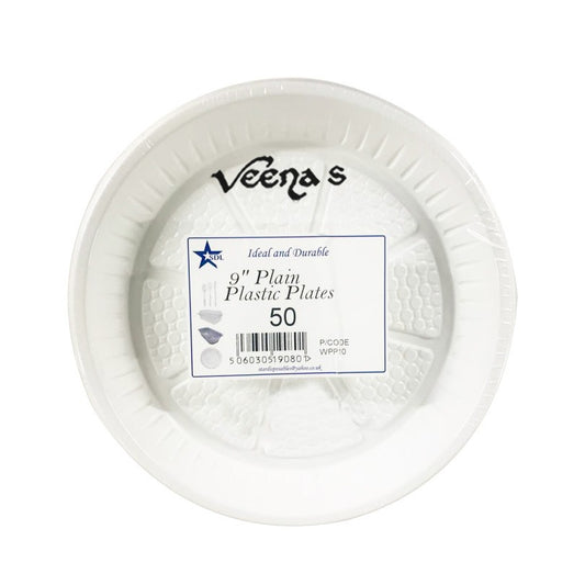 SdL 9"x50 Plain Plastic Plates (WPP10)