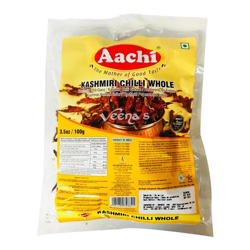 Aachi Kashmiri Chilli Whole 100g