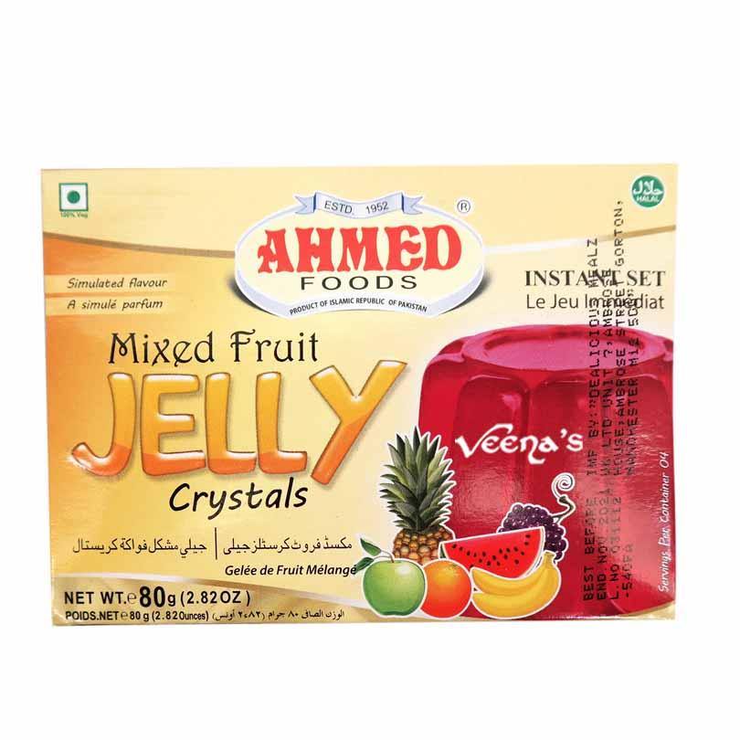 Buy Ahmed Foods Mixed Fruit Jelly Crystals 80g at Veenas.com - Online Indian Grocery Store UK