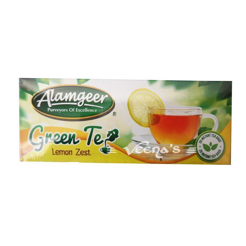 Buy Alamgeer Green Tea (Lemon Zest) 40g at Veenas.com - Online Indian Grocery Store UK