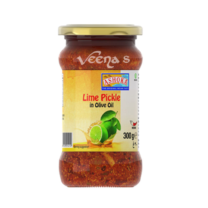 Buy Ashoka Lime Pickle in Olive Oil 300g at Veenas.com - Online Indian Grocery Store UK